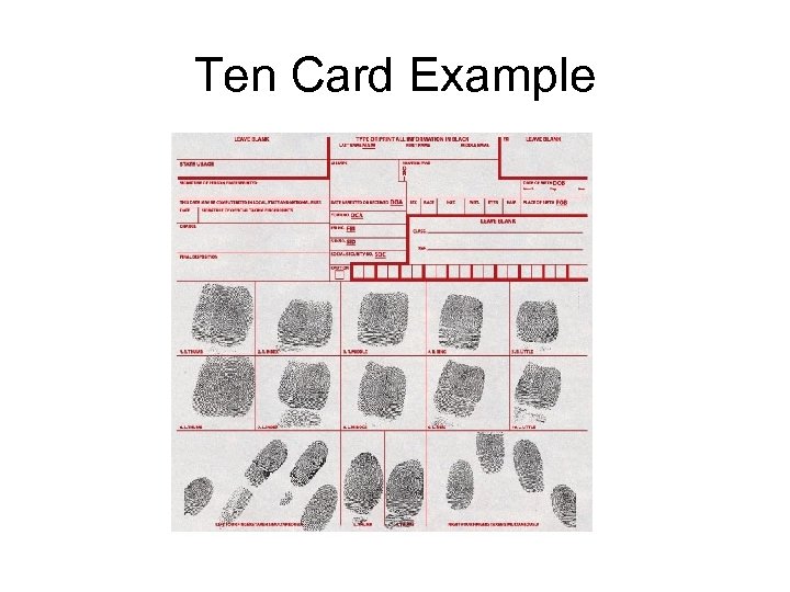 Ten Card Example 