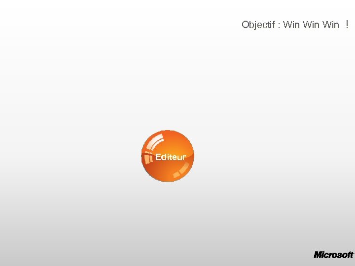 Objectif : Win Win ! Editeur Clients Partenaires 