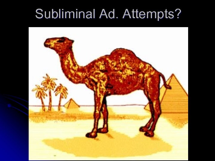 Subliminal Ad. Attempts? 