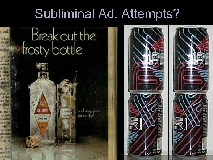 Subliminal Ad. Attempts? 