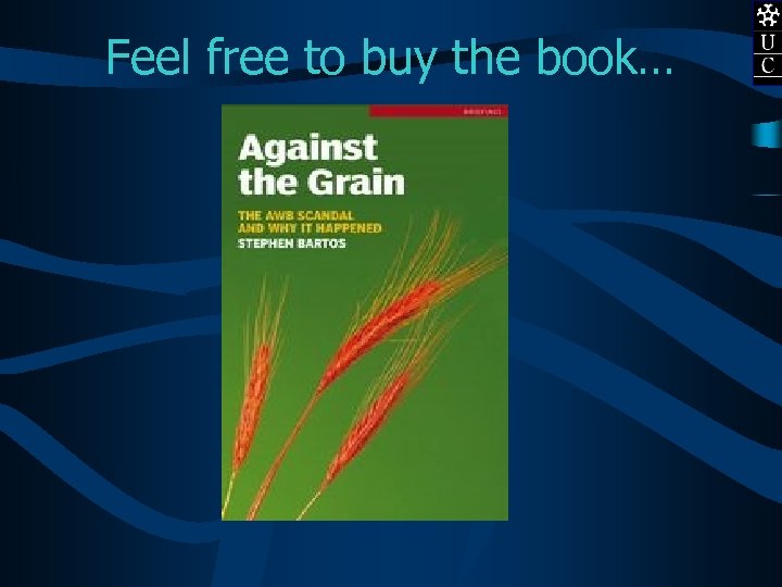 Feel free to buy the book… 