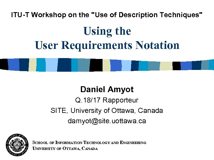 ITU-T Workshop on the 