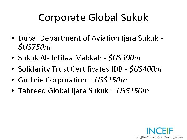 Corporate Global Sukuk • Dubai Department of Aviation Ijara Sukuk $US 750 m •