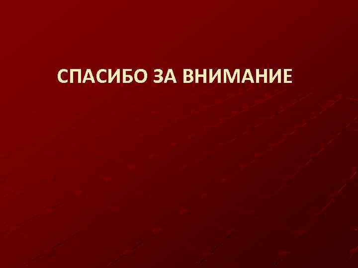 СПАСИБО ЗА ВНИМАНИЕ 