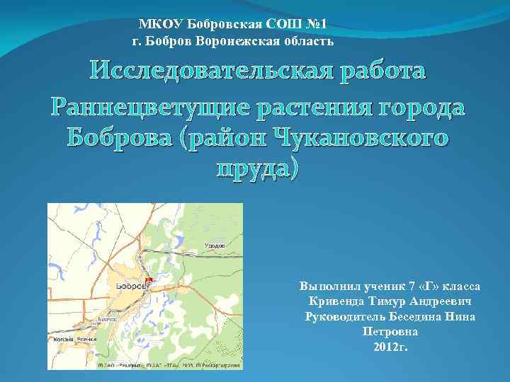 Карта боброва воронежской области с улицами и номерами домов