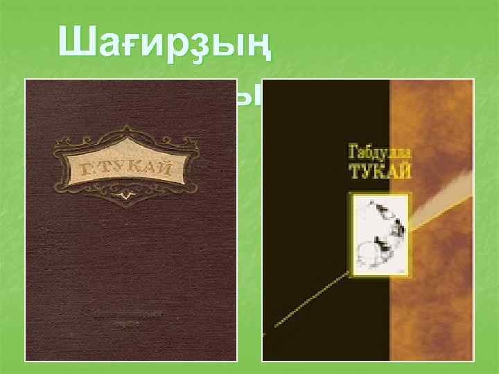 Шағирҙың китаптары 