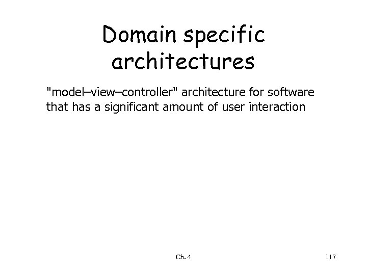 Domain specific architectures 