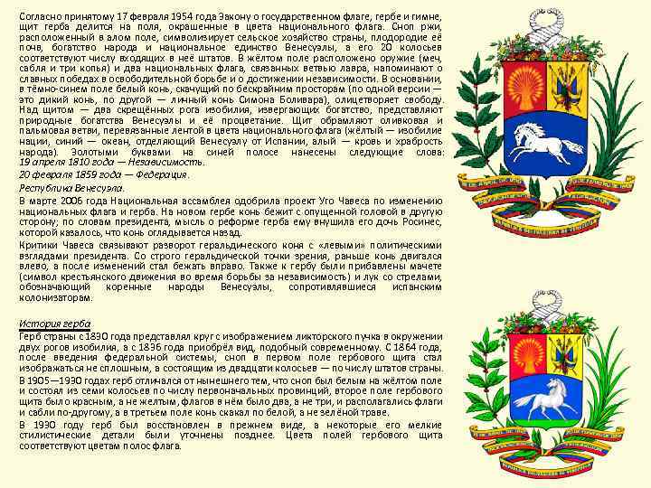 Согласно принятому 17 февраля 1954 года Закону о государственном флаге, гербе и гимне, щит