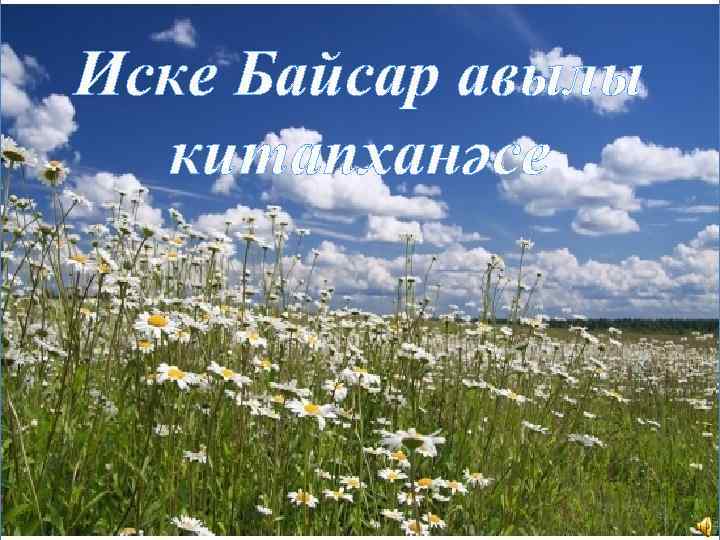 Иске Байсар авылы китапханәсе 