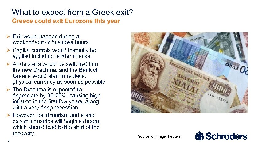 What to expect from a Greek exit? Greece could exit Eurozone this year Ø