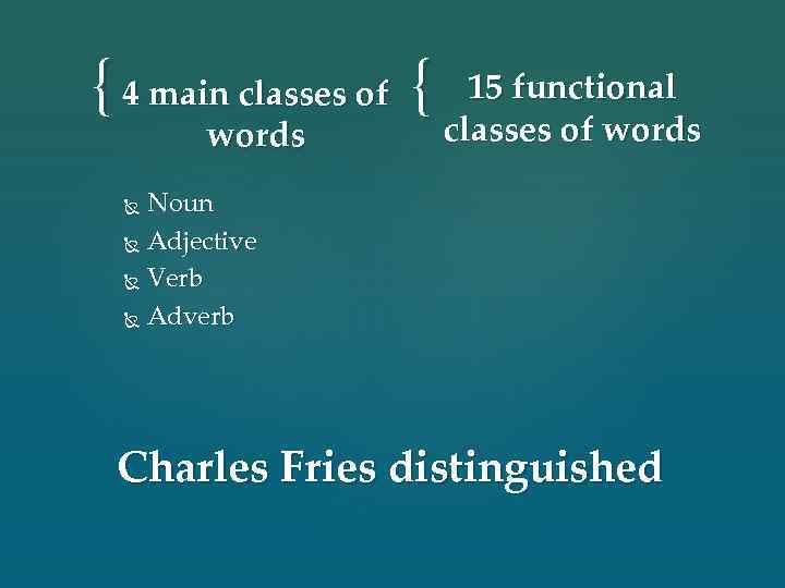 Functional words are