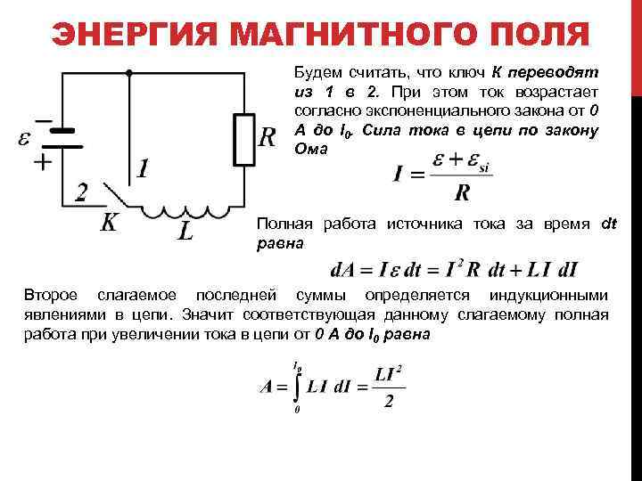 энергия магнитного поля применение