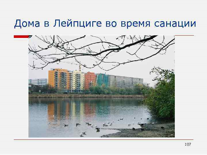 Дома в Лейпциге во время санации 107 