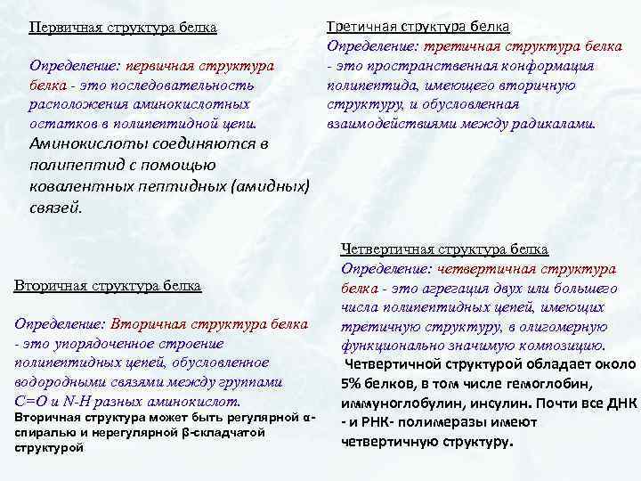 Первичная структура белка Определение: первичная структура белка - это последовательность расположения аминокислотных остатков в