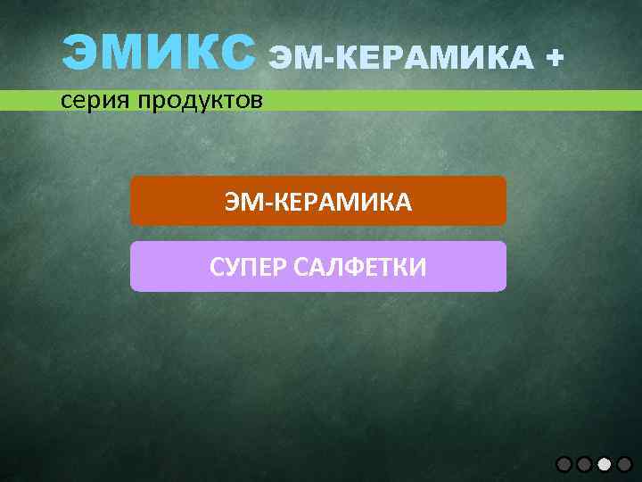ЭМИКС ЭМ-КЕРАМИКА + серия продуктов ЭМ-КЕРАМИКА СУПЕР САЛФЕТКИ 