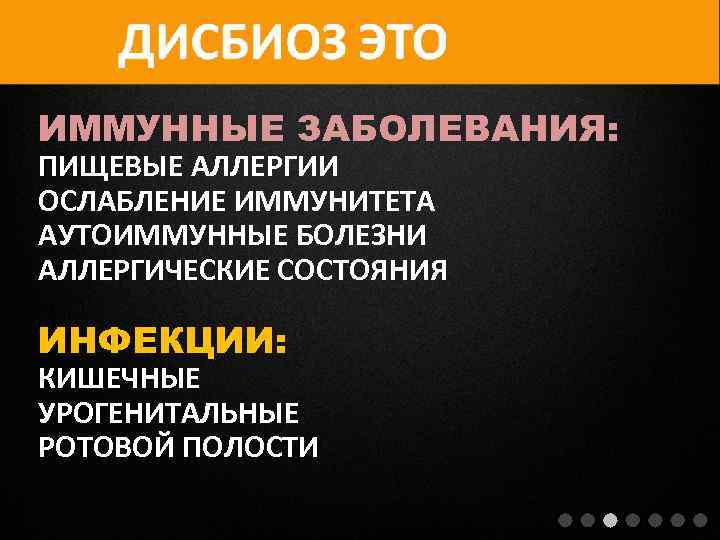 ИММУННЫЕ ЗАБОЛЕВАНИЯ: ПИЩЕВЫЕ АЛЛЕРГИИ ОСЛАБЛЕНИЕ ИММУНИТЕТА АУТОИММУННЫЕ БОЛЕЗНИ АЛЛЕРГИЧЕСКИЕ СОСТОЯНИЯ ИНФЕКЦИИ: КИШЕЧНЫЕ УРОГЕНИТАЛЬНЫЕ РОТОВОЙ