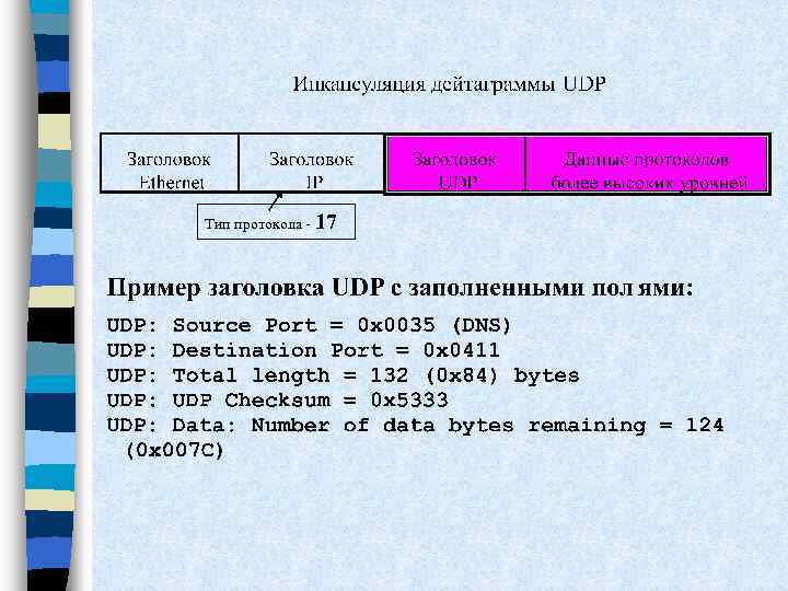 Тип протокола - 17 