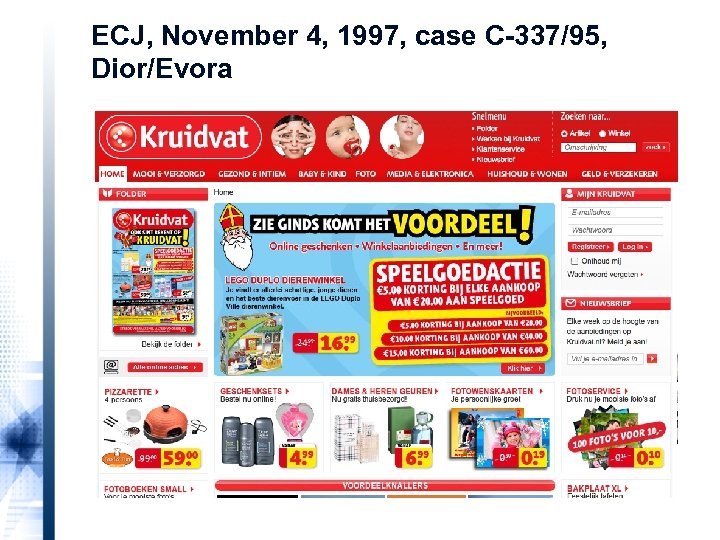 ECJ, November 4, 1997, case C-337/95, Dior/Evora 