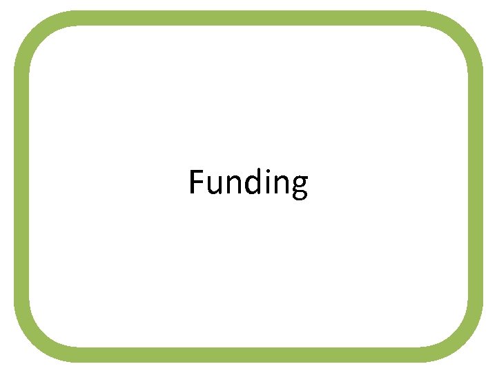 Funding 