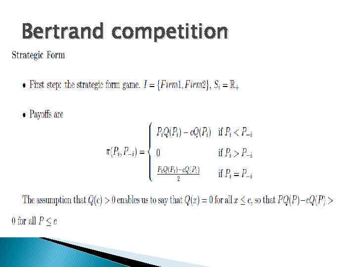 Bertrand competition 