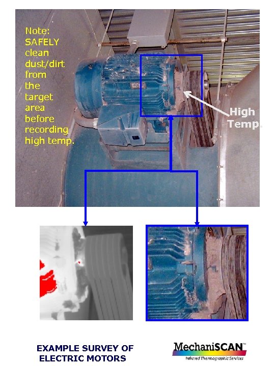 Plant Air Wash Note: Supply Fan SAFELY clean dust/dirt from the target area before