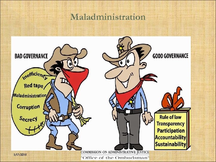 Maladministration 3/17/2018 