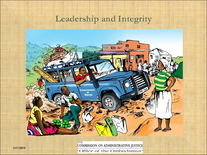 Leadership and Integrity 3/17/2018 