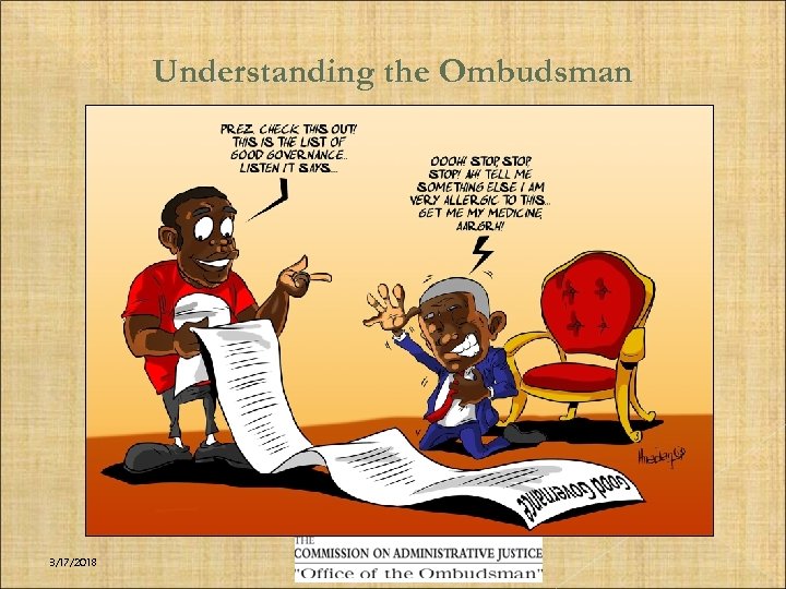 Understanding the Ombudsman 3/17/2018 