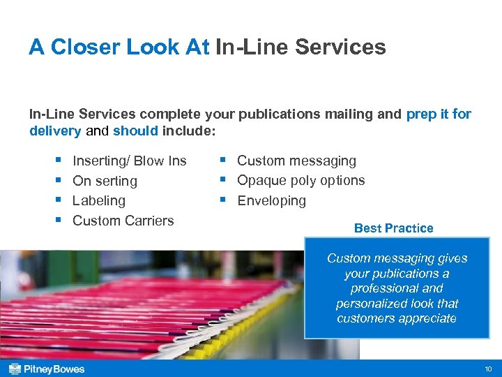A Closer Look At In-Line Services complete your publications mailing and prep it for