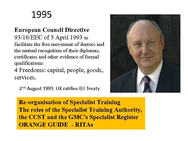 1995 European Council Directive 93/16/EEC of 5 April 1993 to facilitate the free movement