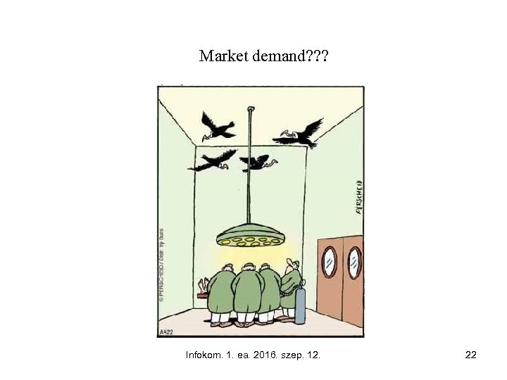 Market demand? ? ? Infokom. 1. ea. 2016. szep. 12. 22 