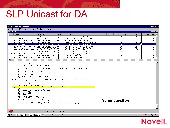 SLP Unicast for DA Same question 