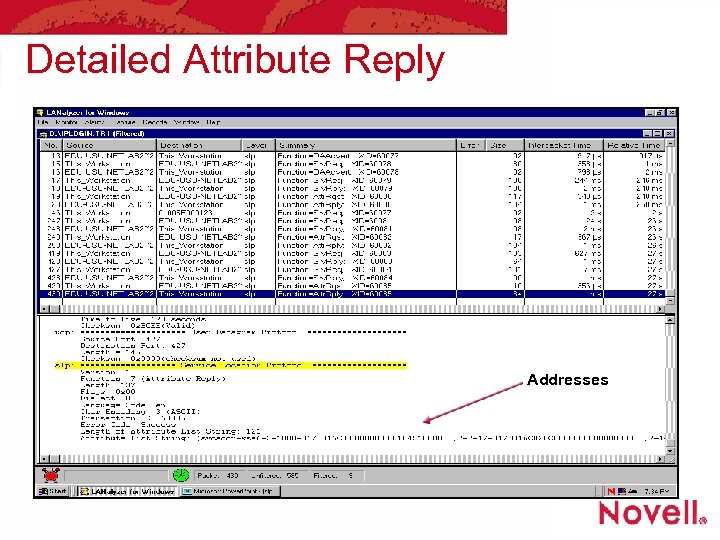 Detailed Attribute Reply Addresses 