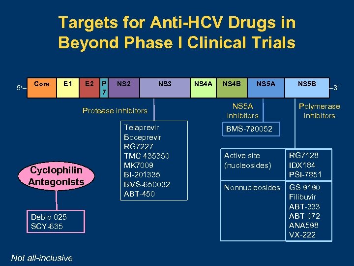 Targets for Anti-HCV Drugs in Beyond Phase I Clinical Trials 5 – Core E