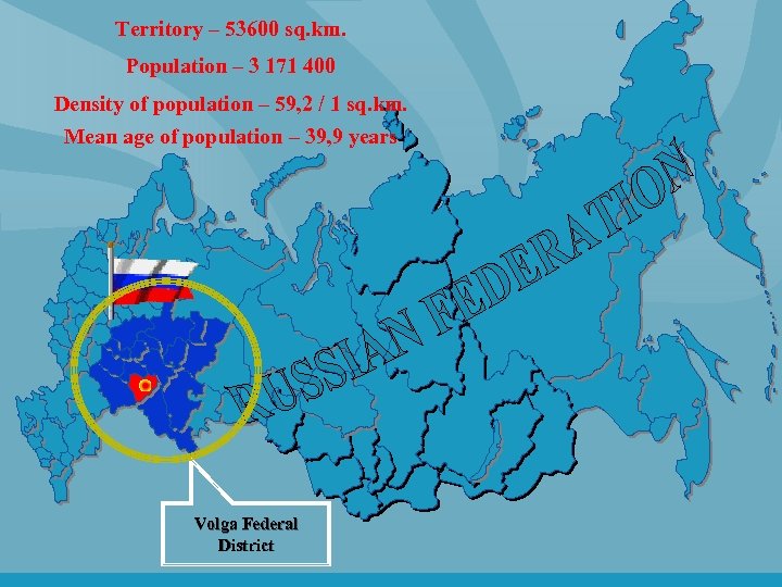 Territory – 53600 sq. km. Population – 3 171 400 Density of population –