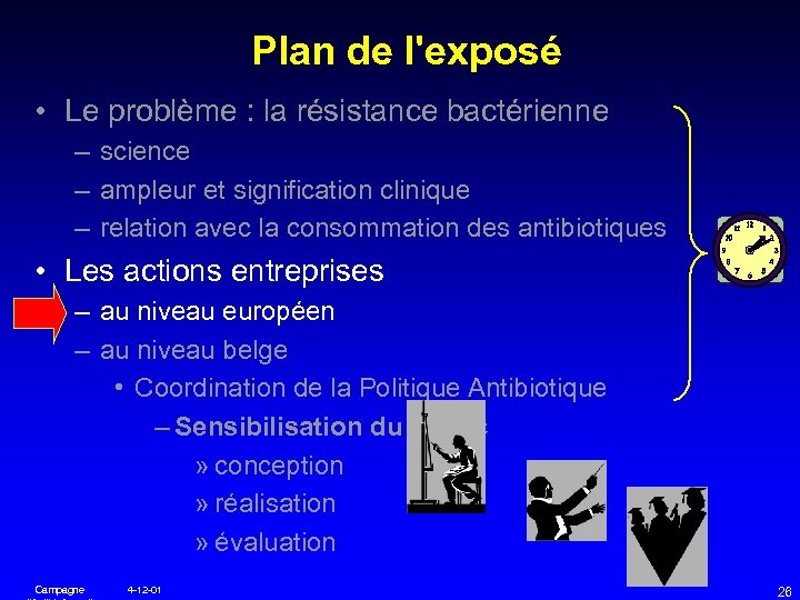 Plan de l'exposé • Le problème : la résistance bactérienne – science – ampleur