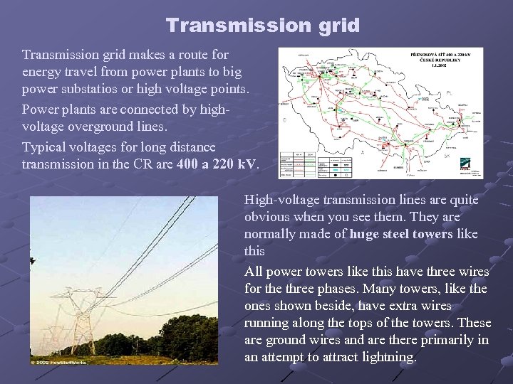 Transmission grid makes a route for energy travel from power plants to big power