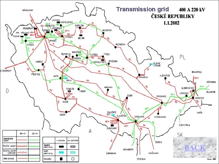 Transmission grid BACK 