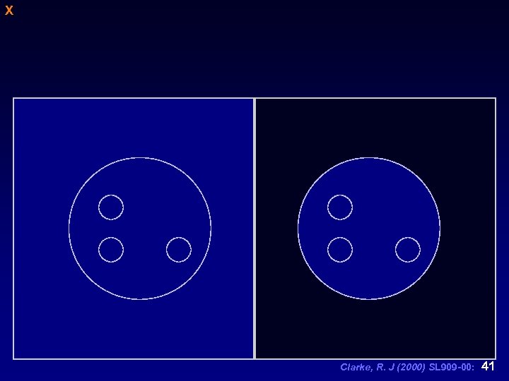 X Clarke, R. J (2000) SL 909 -00: 41 
