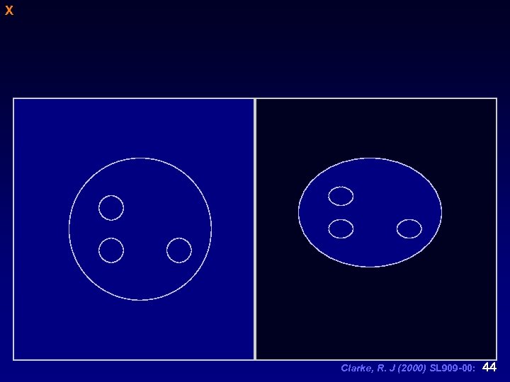 X Clarke, R. J (2000) SL 909 -00: 44 