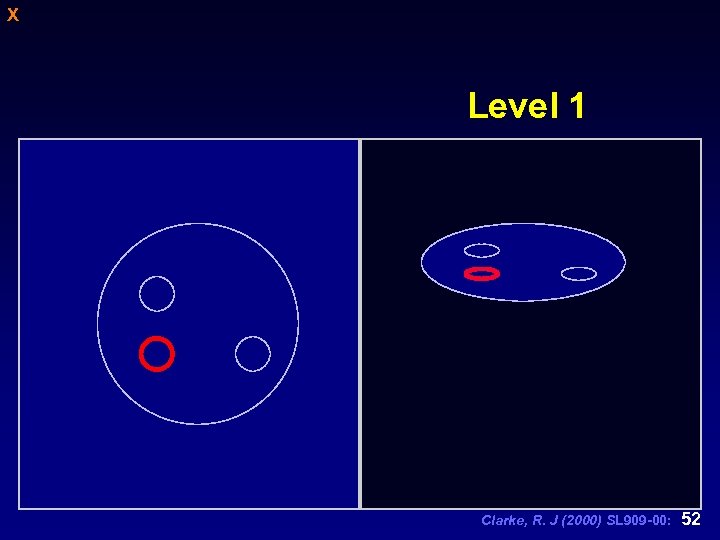 X Level 1 Clarke, R. J (2000) SL 909 -00: 52 