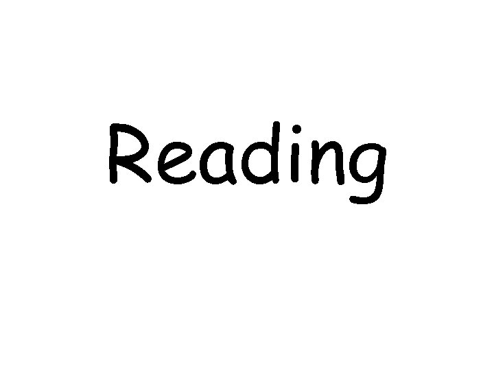 Reading 