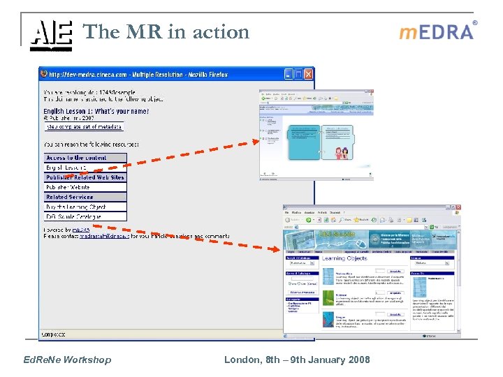 The MR in action Ed. Re. Ne Workshop London, 8 th – 9 th