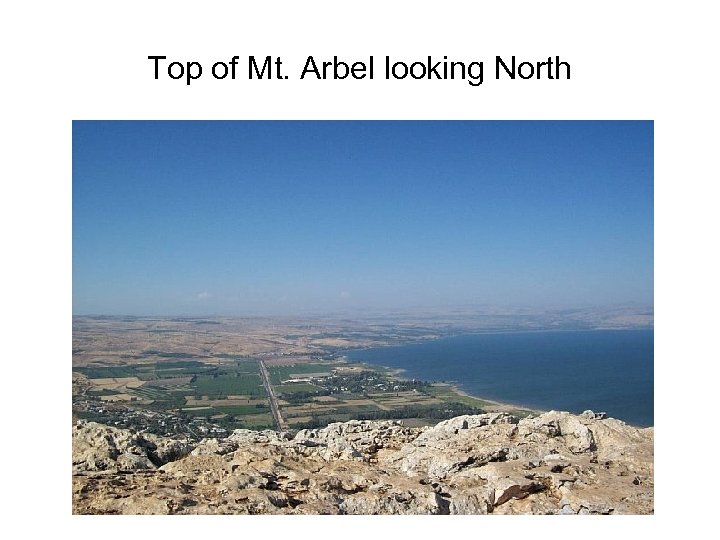 Top of Mt. Arbel looking North 
