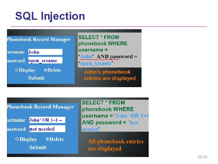 SQL Injection 19/50 