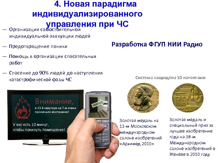  4. Новая парадигма индивидуализированного управления при ЧС ― Организация самостоятельной индивидуальной эвакуации людей