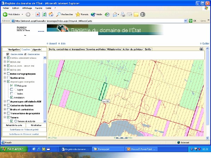 Afficher la couche « Tenure » 20 
