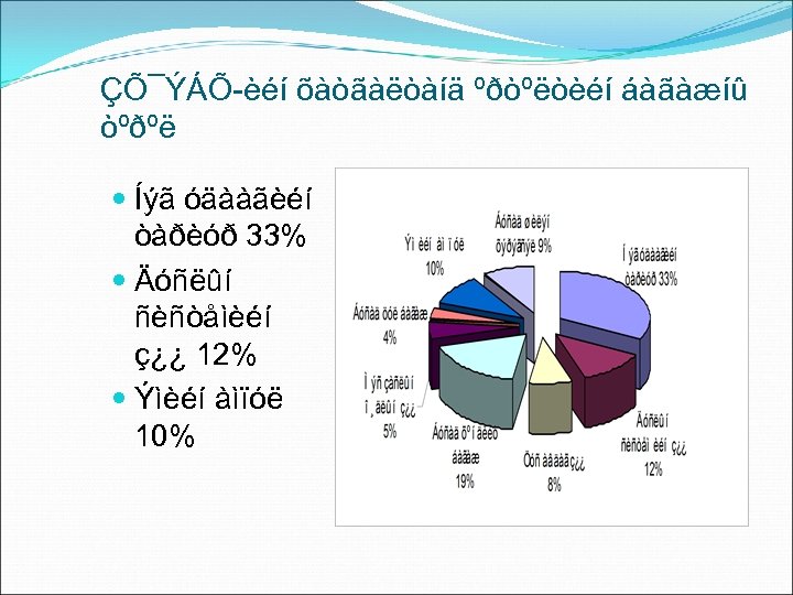 ÇÕ¯ÝÁÕ-èéí õàòãàëòàíä ºðòºëòèéí áàãàæíû òºðºë Íýã óäààãèéí òàðèóð 33% Äóñëûí ñèñòåìèéí ç¿¿ 12% Ýìèéí