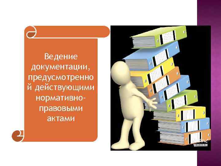 Ведение документации, предусмотренно й действующими нормативноправовыми актами 