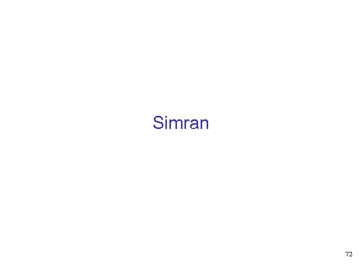 Simran 72 